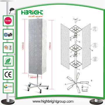 Promotional Powder Coating Floor and Counter Top Spinner Rack